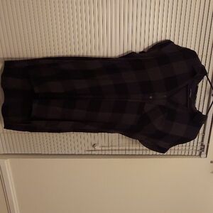 Rock & Republic Black Checkered Top